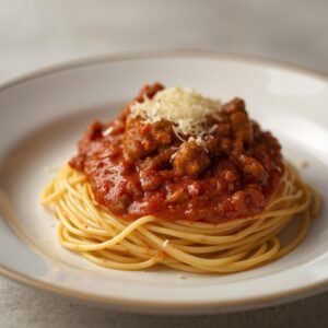 Bolonhesa de Novilho com Esparguete