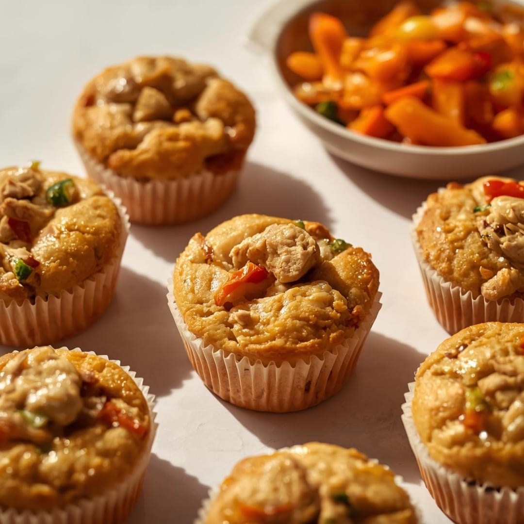 Muffins de Frango com Vegetais