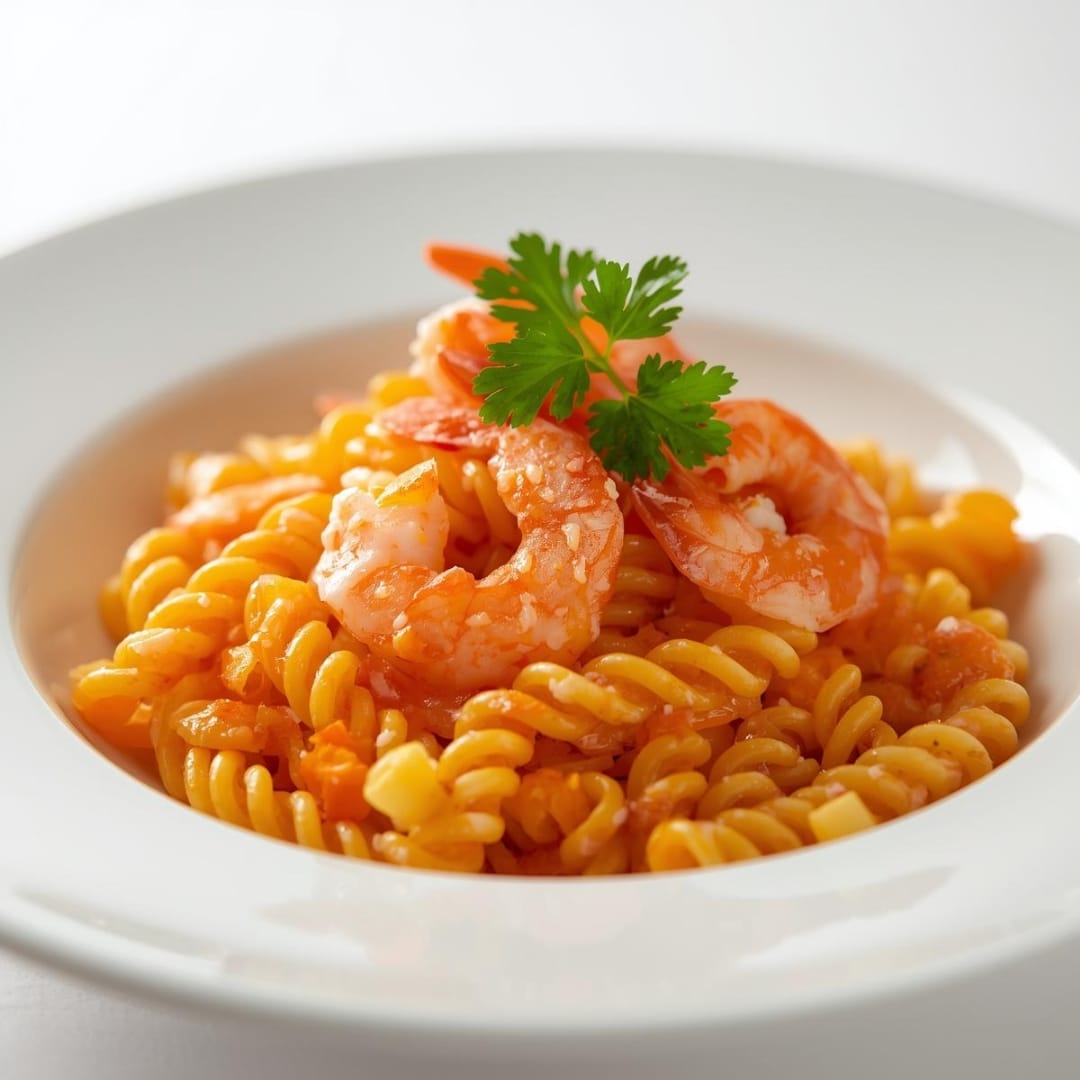 Massa Fusilli com Camarão