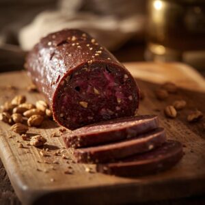 Salame de Chocolate e Frutos Secos