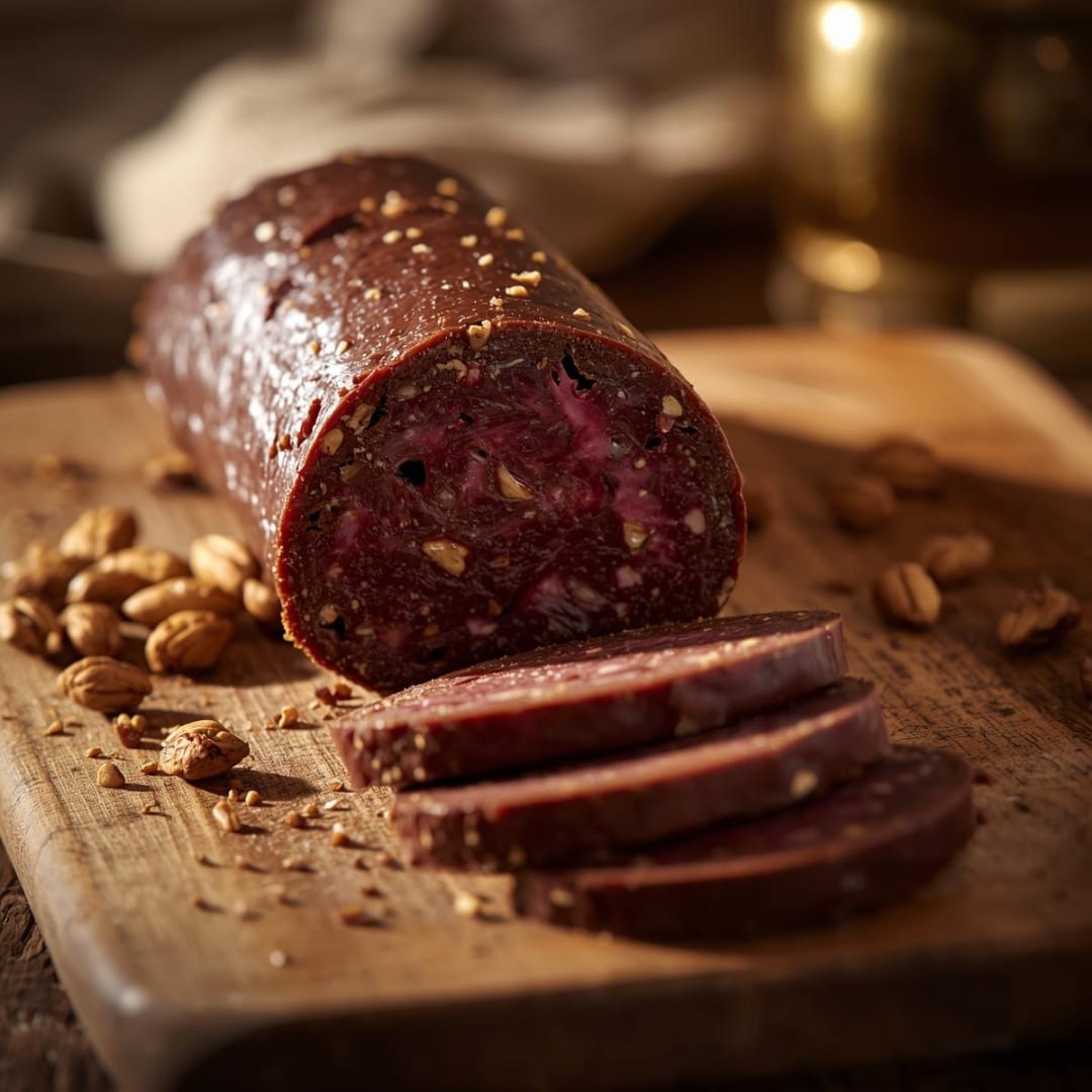 Salame de Chocolate e Frutos Secos