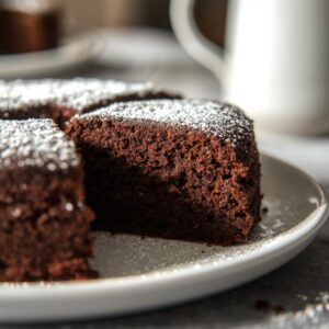 Bolo de Chocolate Vegan - Fatia