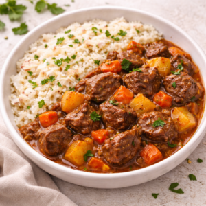 Carne Guisada com Arroz Basmati