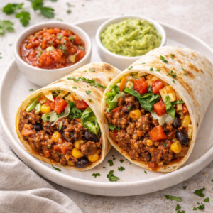 Wrap com Carne à Mexicana