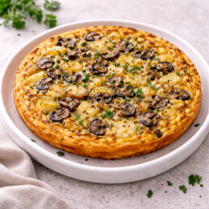 Tortilha de Batata e Cogumelos