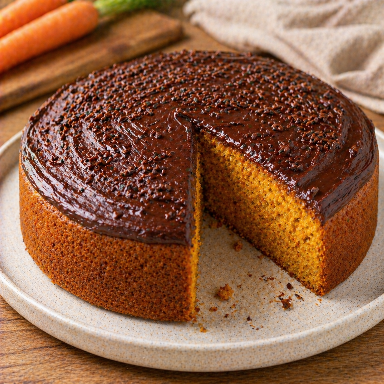 Bolo de Cenoura Vegan