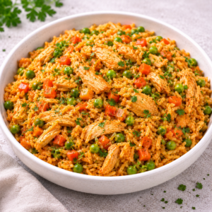 Arroz de Frango e Ervilhas