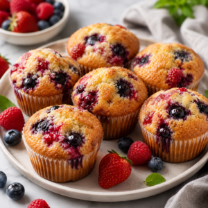 Muffins de Frutos Vermelhos